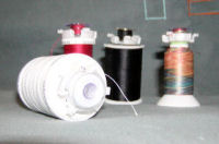 Assorted threads and bobbins